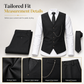 Men's Slim Fit 3-Piece Formal Suit Set