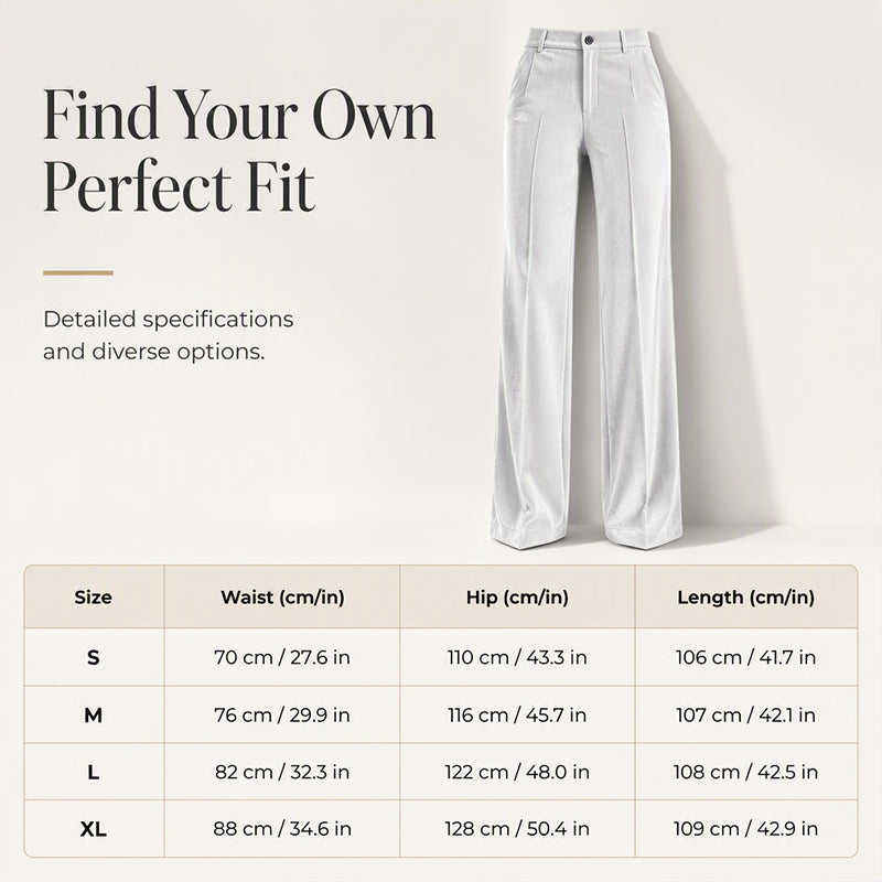 Women's High Waist Casual Drapey Wide Leg Pants