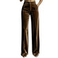Women's High Waist Casual Drapey Wide Leg Pants