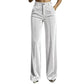 Women's High Waist Casual Drapey Wide Leg Pants