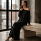 ✨ Effortless Elegance | Women’s Off-Shoulder Long-Sleeve Maxi Dress