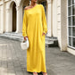✨ Effortless Elegance | Women’s Off-Shoulder Long-Sleeve Maxi Dress