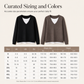 ✨ Layered Look, One Easy Piece | Women’s V-Neck Fake Two-Piece Knit Top