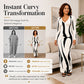 Women's Printed Long Sleeve Bodycon Maxi Dress