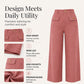 Women's High-Waisted Wide-Leg Pants