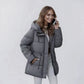 Women's Hooded Mid-Length Puffer Coat