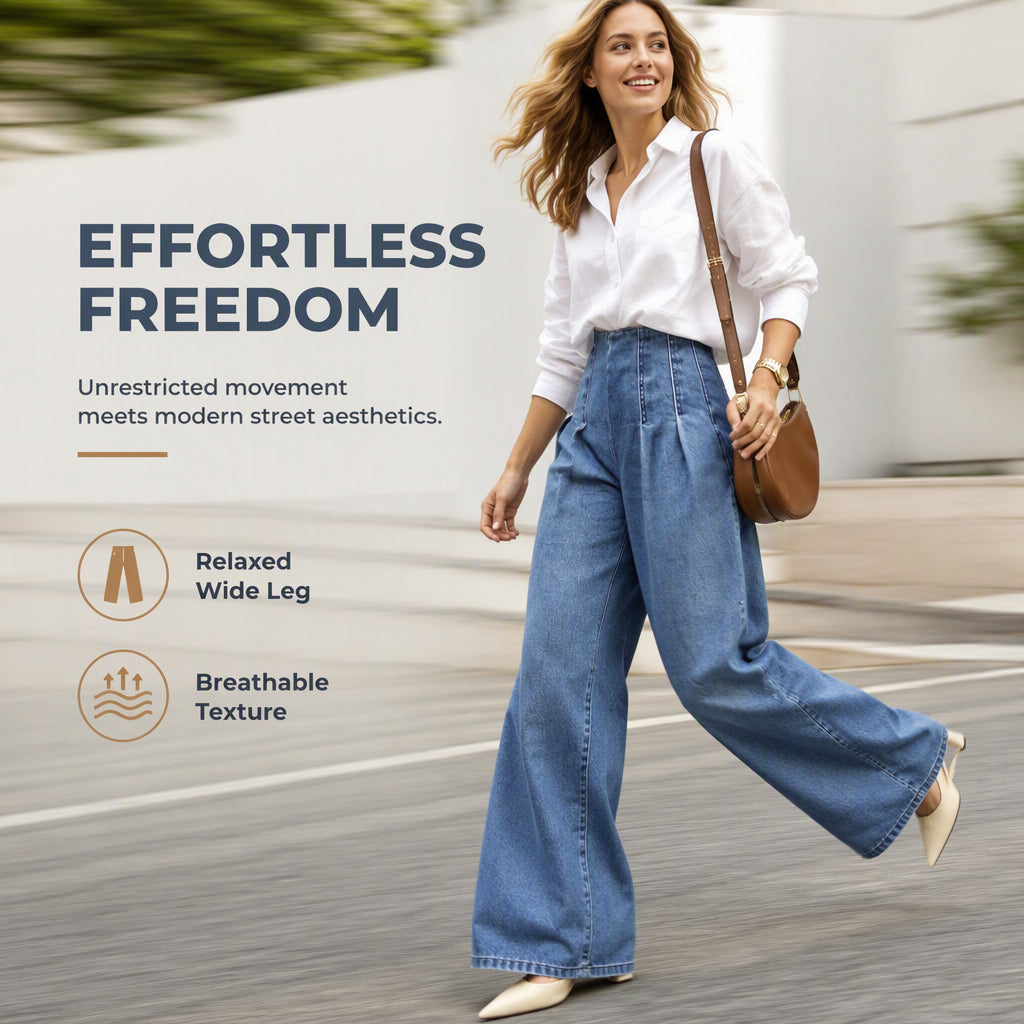 Women's High Waisted Wide Leg Jeans