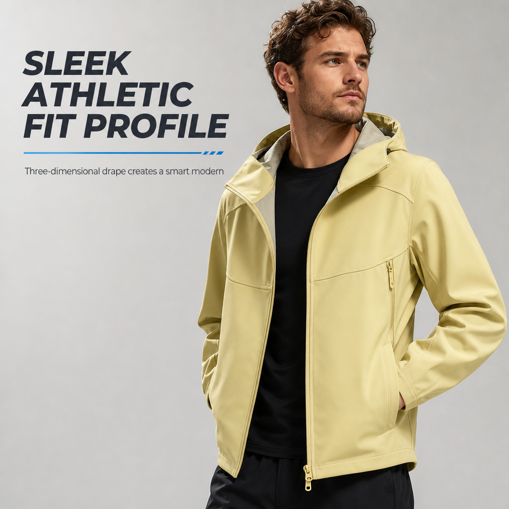 Unisex Outdoor Hooded Softshell Jacket