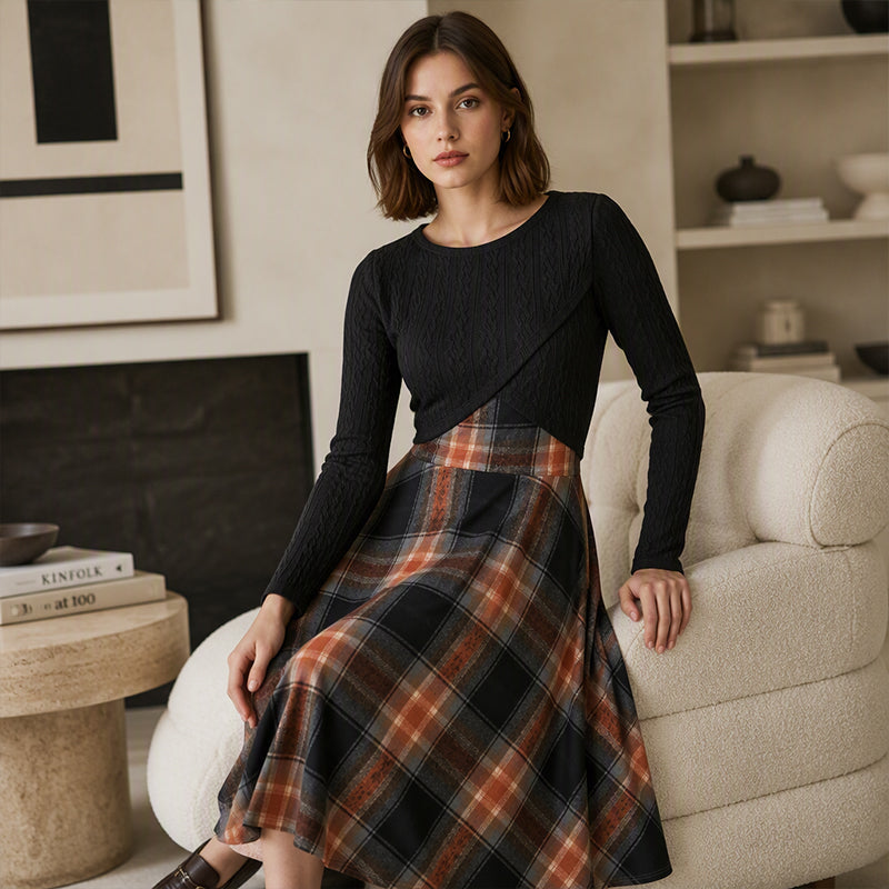 🍂 New Arrival Hot Pick ✨ Women's Plaid Two-Piece Set – Chic Style & Effortless Elegance 🤎