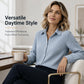 ✨ Effortless Polish | Women’s Crinkle-Texture Button-Down Shirt