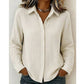 ✨ Crinkle Texture, Polished Everyday Style | Women's Button-Down Shirt