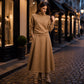 Women's Turtleneck Top and Maxi Skirt Set