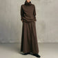 Women's Turtleneck Top and Maxi Skirt Set