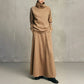 Women's Turtleneck Top and Maxi Skirt Set