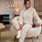 Women's Plush Hooded Sweatshirt & Pants Lounge Set