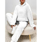 Women's Plush Hooded Sweatshirt & Pants Lounge Set