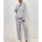 Women's Plush Hooded Sweatshirt & Pants Lounge Set
