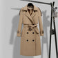 Women's Slim Fit Double Breasted Trench Coat