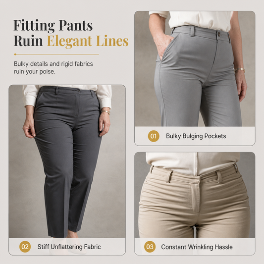 ✨ Satin Elegance | Women’s Asymmetrical-Waist Wide-Leg Pants