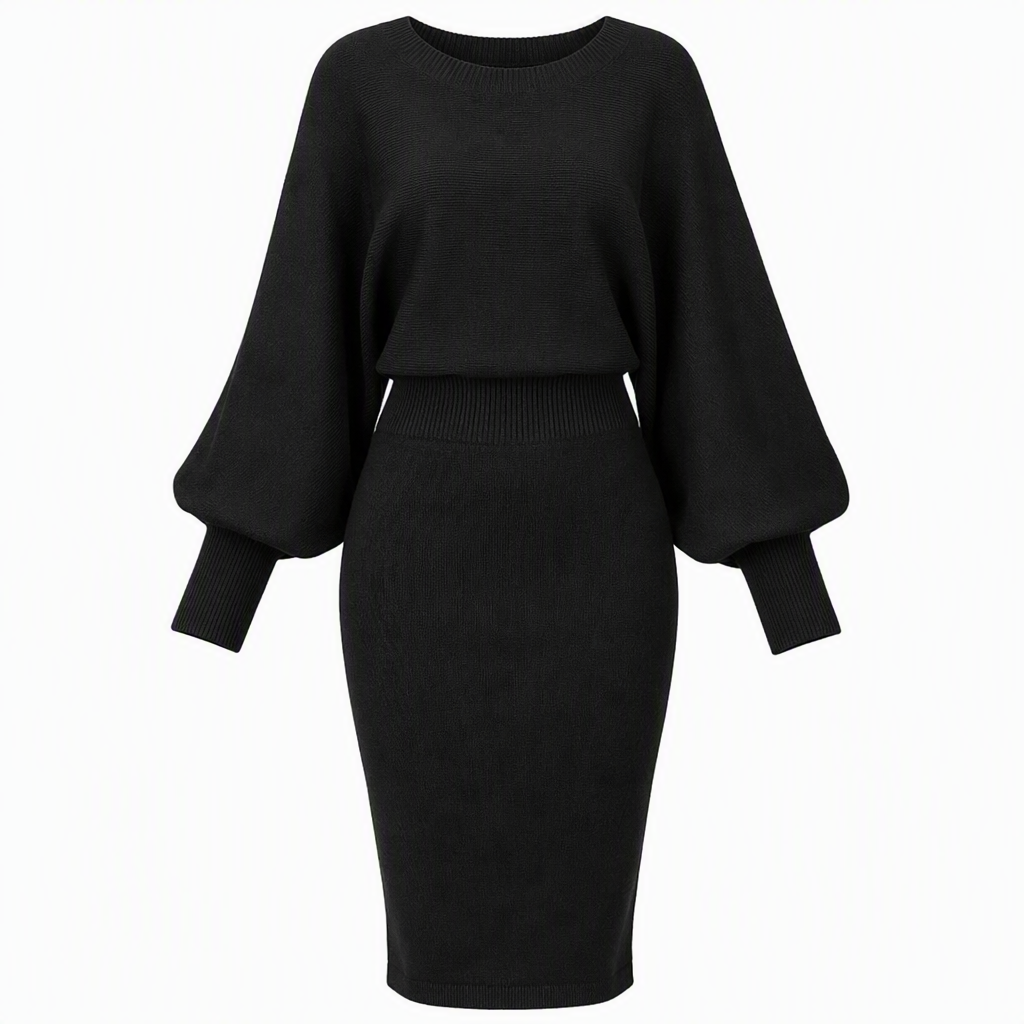 Women's Long Sleeve Knit Sweater Dress