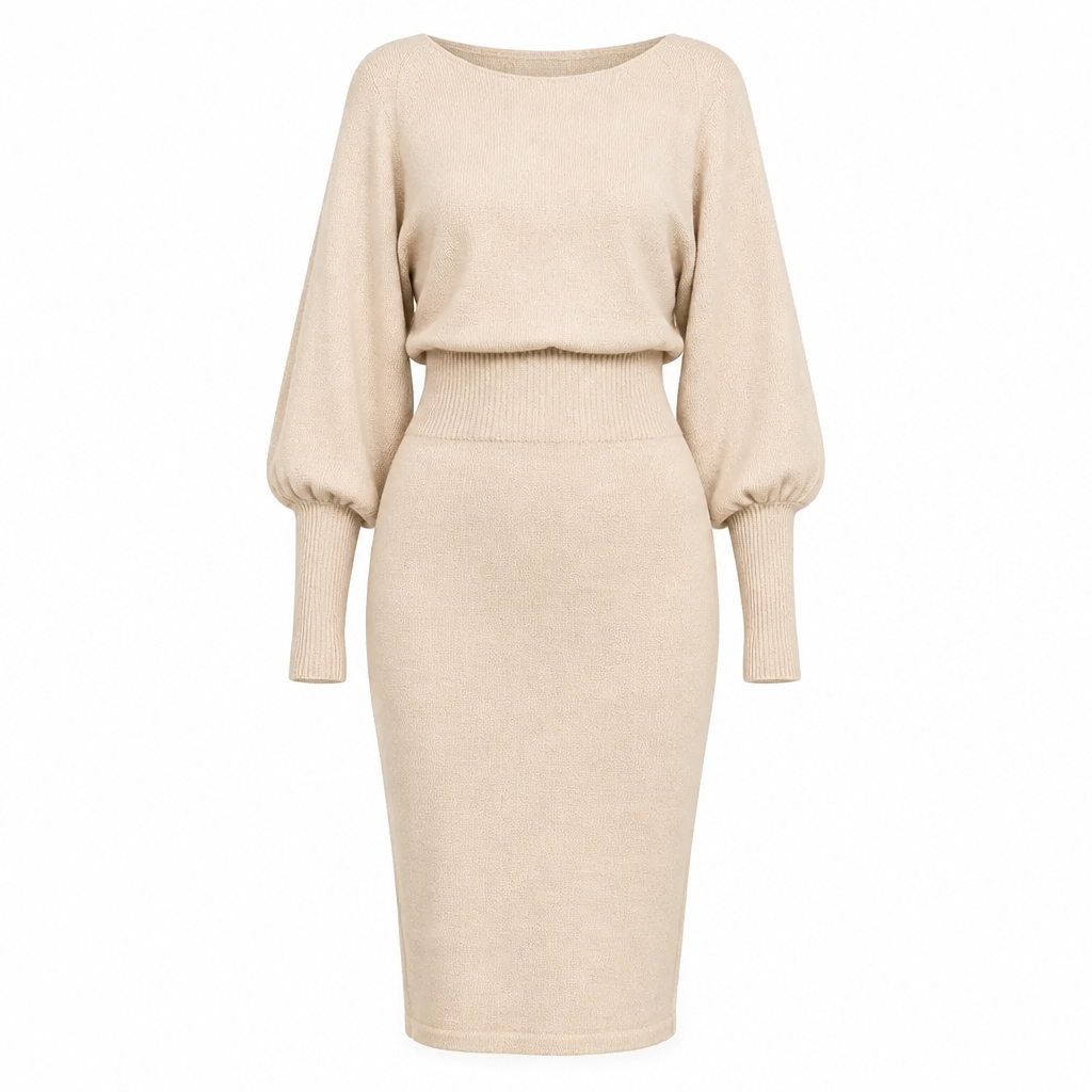 Women's Long Sleeve Knit Sweater Dress