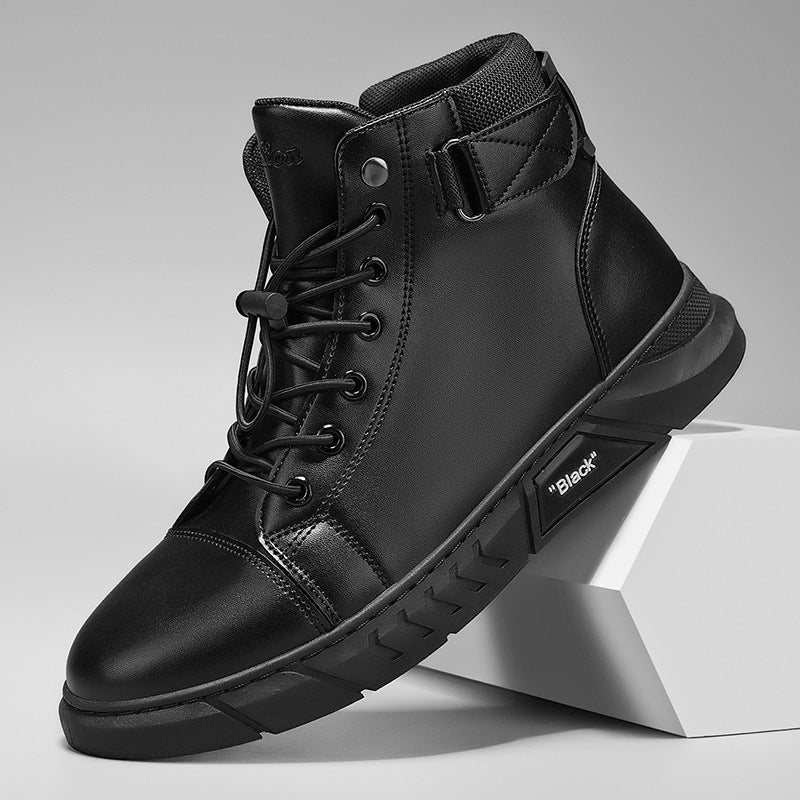 Men's Waterproof Genuine Leather Combat Boots