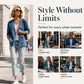 👖 Denim Made Easy | Women’s V-Neck Denim Cardigan
