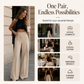 Women's Casual High-Waisted Wide-Leg Pants