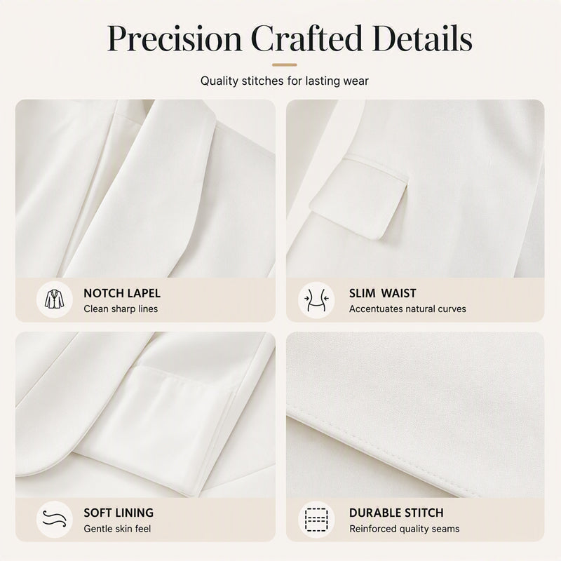 🧥 Flattering Slim Fit, Effortless Blazer Style | Women's Versatile Blazer