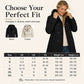 Women's Double-Breasted Hooded Pea Coat