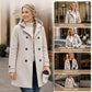 Women's Double-Breasted Hooded Pea Coat
