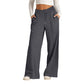 ✨ Effortless Wide-Leg Style | Women’s High-Waist Drawstring Pants
