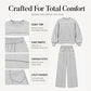 Women's Casual Sweatshirt & Wide-Leg Pants Set