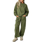 Women's Casual Sweatshirt & Wide-Leg Pants Set