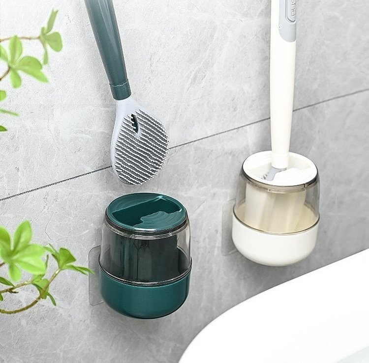 🔥Hot Sale-50% Off🔥Household long handle silicone toilet brush🫧