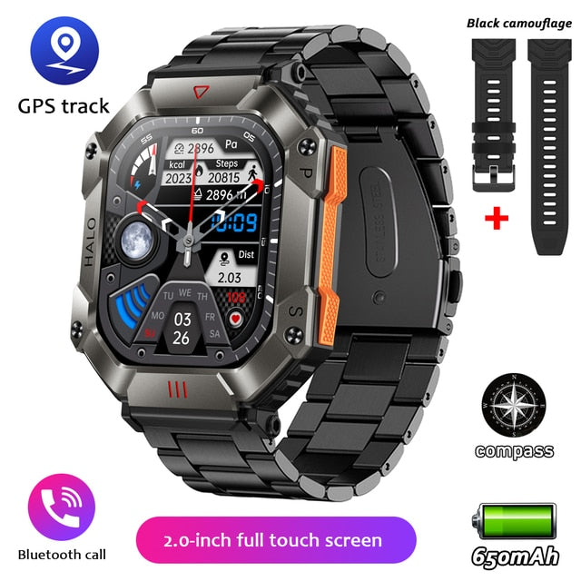 IP68 waterproof military AI voice Bluetooth call smart watch🔥RFEE SHIPPING🔥