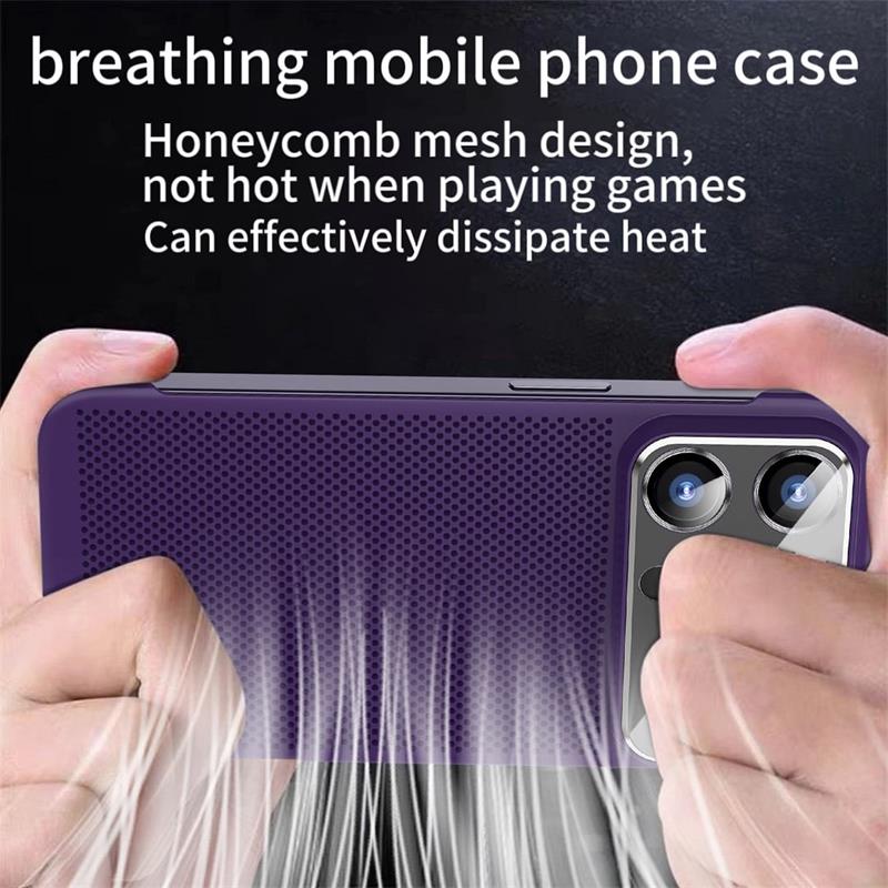 For iPhone Borderless Big Window Cooling Phone Case