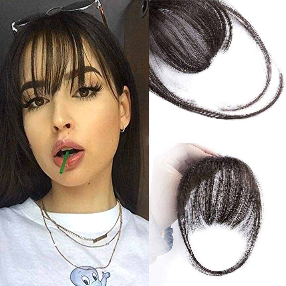 Clip In Bangs 100% Human Hair Extensions Air Bangs