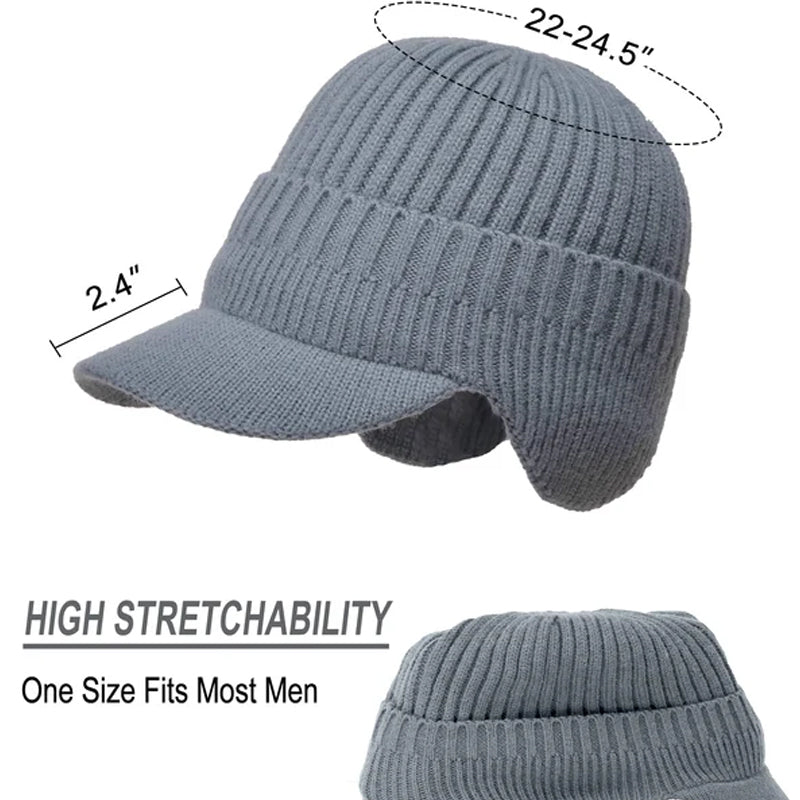 Outdoor Riding Elastic Warm Ear Protection Knitted Hat