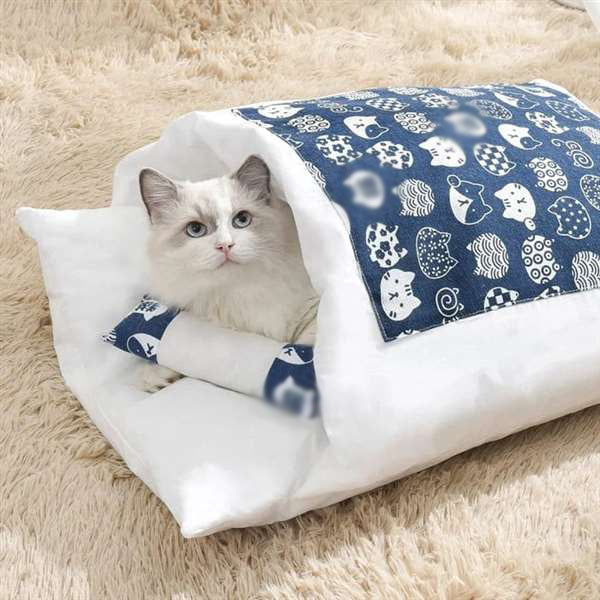 Pousbo® Movable Winter Warm Cat House Small Pet Bed