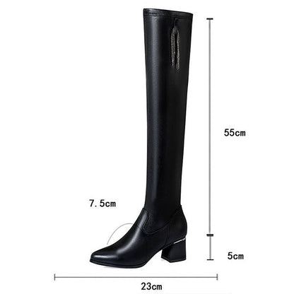 ✨autumn winter series✨warm leather boots for women✨look slim