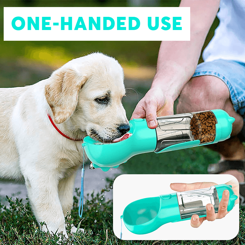 4 in 1 Portable Dog Water Bottle