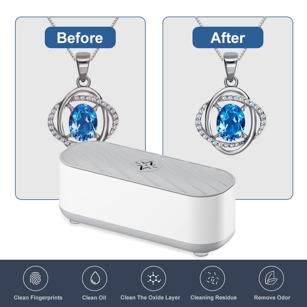 Portable Ultrasonic Jewelry Cleaner for All Jewelry