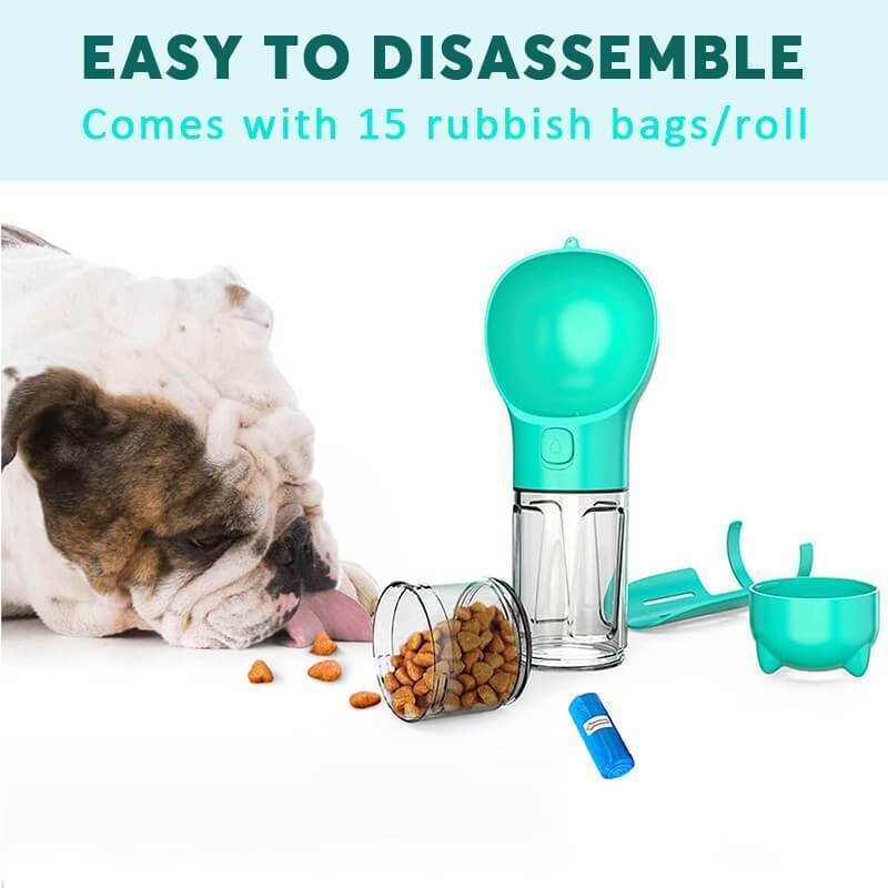 4 in 1 Portable Dog Water Bottle