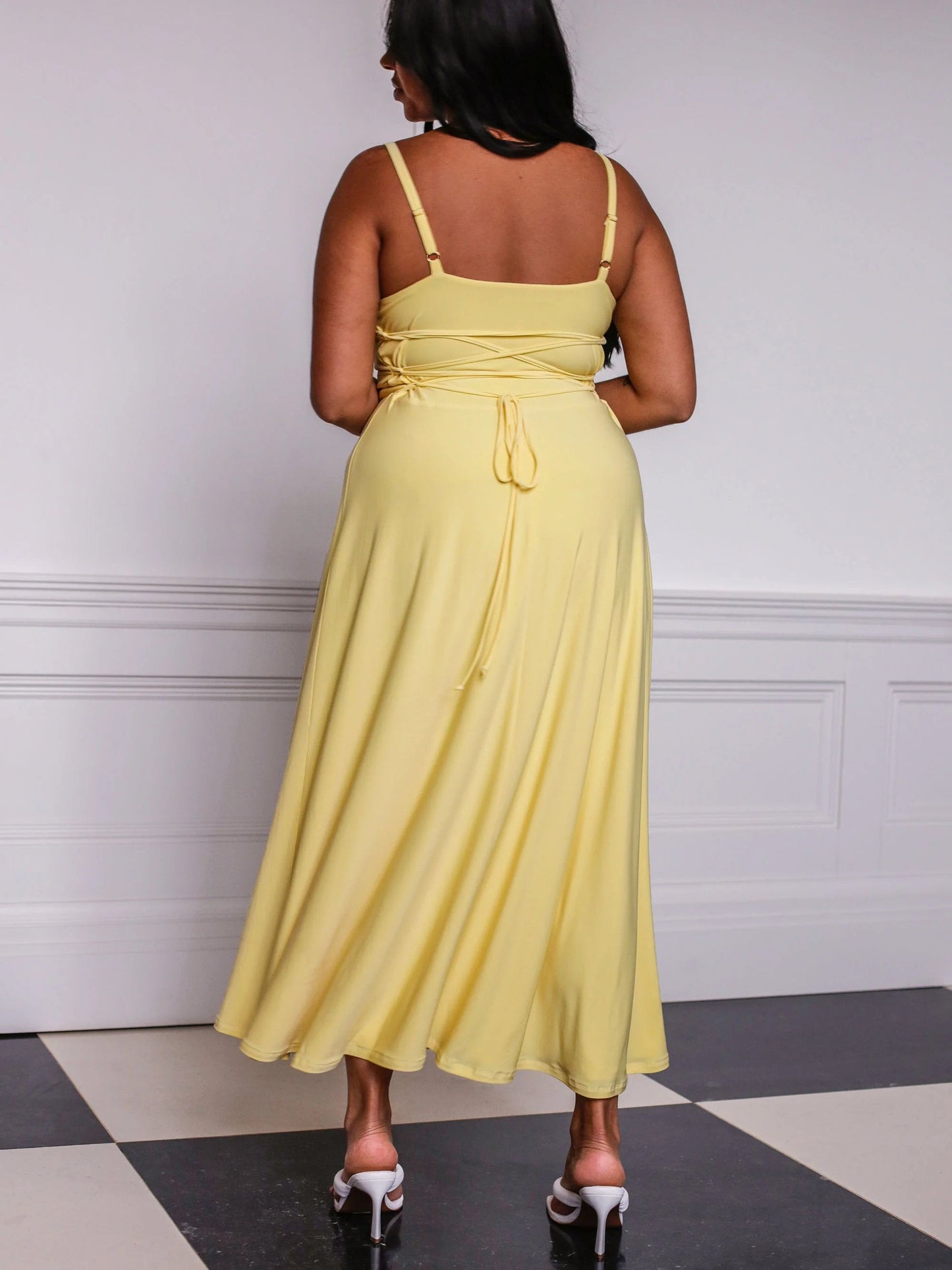 Lulah Drape Maxi Dress with Built-in Bra