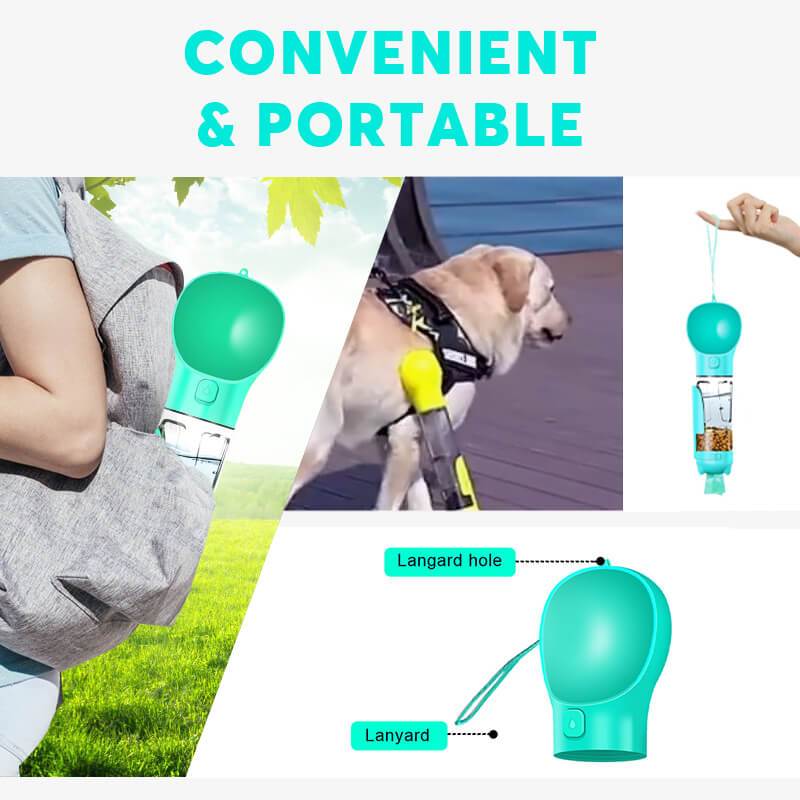 4 in 1 Portable Dog Water Bottle