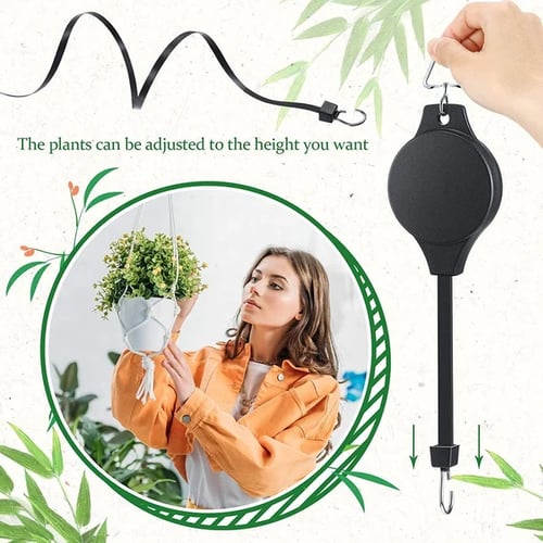 Last Day 49% 0FF🌳Plant Pulley Set For Garden Baskets Pots, Birds Feeder