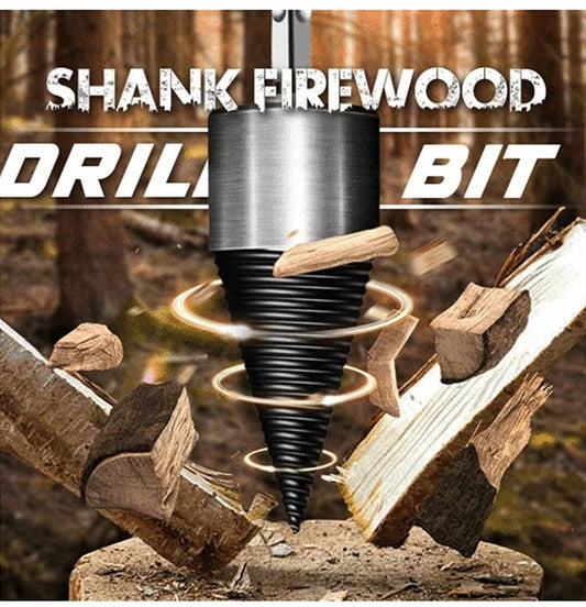 🎁Christmas 49% OFF⏳Hex Shank Firewood Drill Bit🪓😮