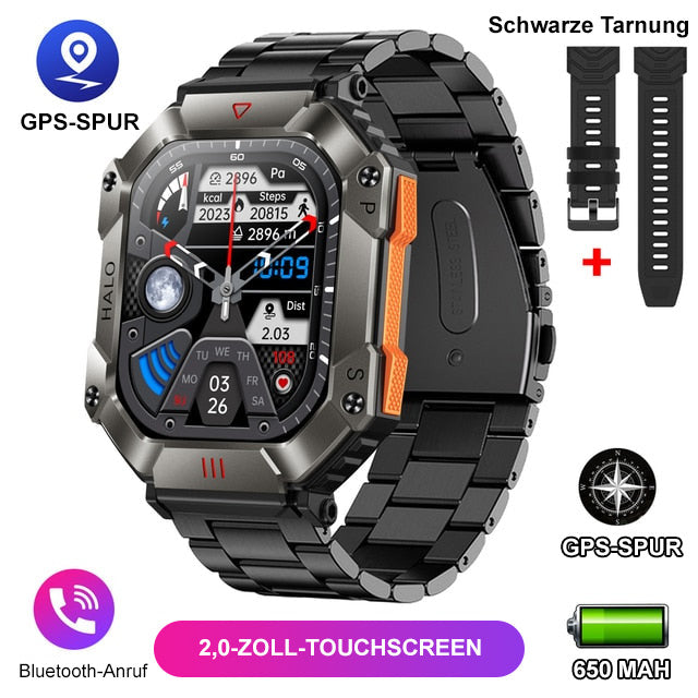 IP68 waterproof military AI voice Bluetooth call smart watch🔥RFEE SHIPPING🔥