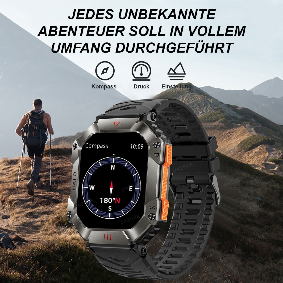 IP68 waterproof military AI voice Bluetooth call smart watch🔥RFEE SHIPPING🔥